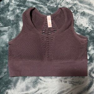 Women's Mesh Sports Bra - Dark Gray